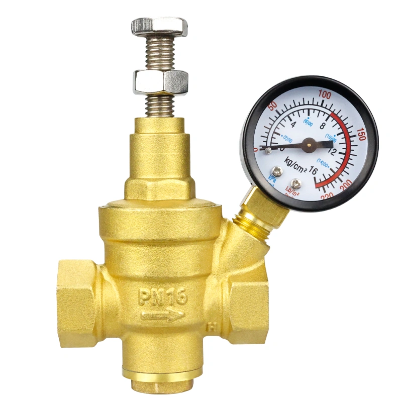 dn15 1/2" inch adjustable brass pressure regulator water prv pressure reducing valve with handle