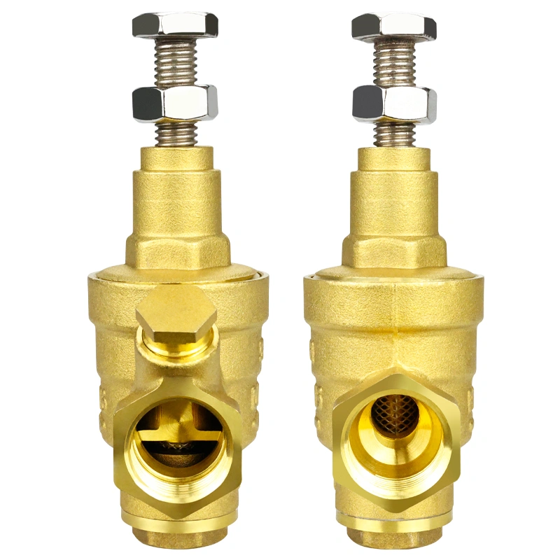 dn15 1/2" inch adjustable brass pressure regulator water prv pressure reducing valve with handle