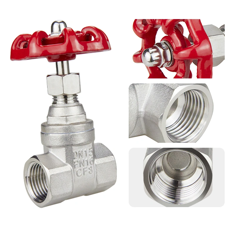CF8 Stainless Steel 304 Sluice Valve Globe Gate Valve for Water Isolation